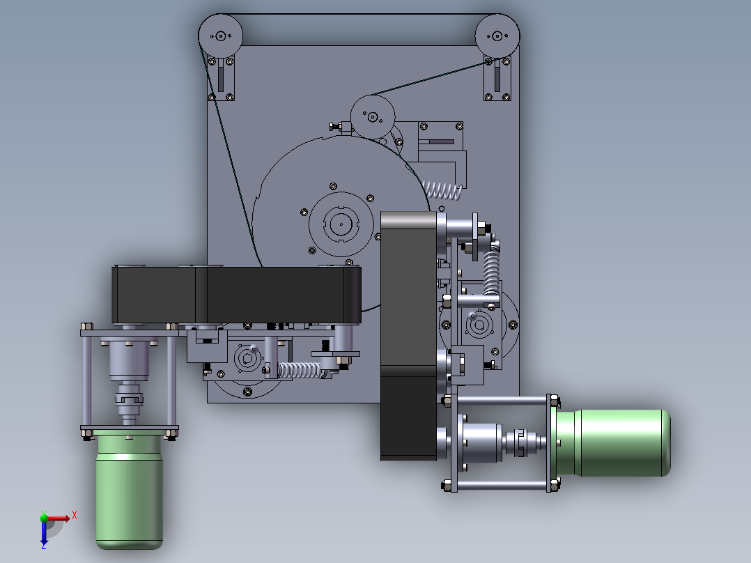 专用机床俯视图