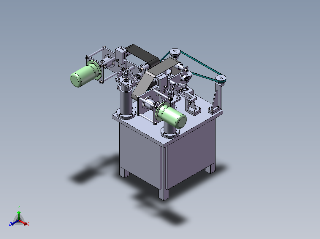专用机床正等轴测图
