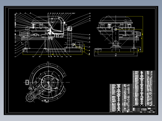 Φ500机械翻倒卸料离心机设计