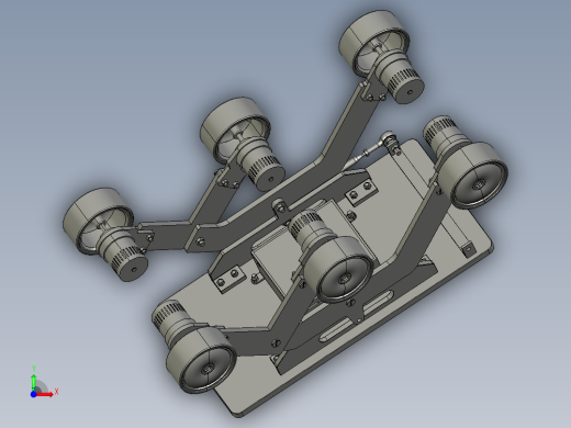 太空漫游六轮摇臂车前视缩略图
