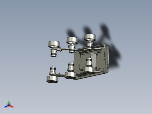 太空漫游六轮摇臂车正等轴测缩略图