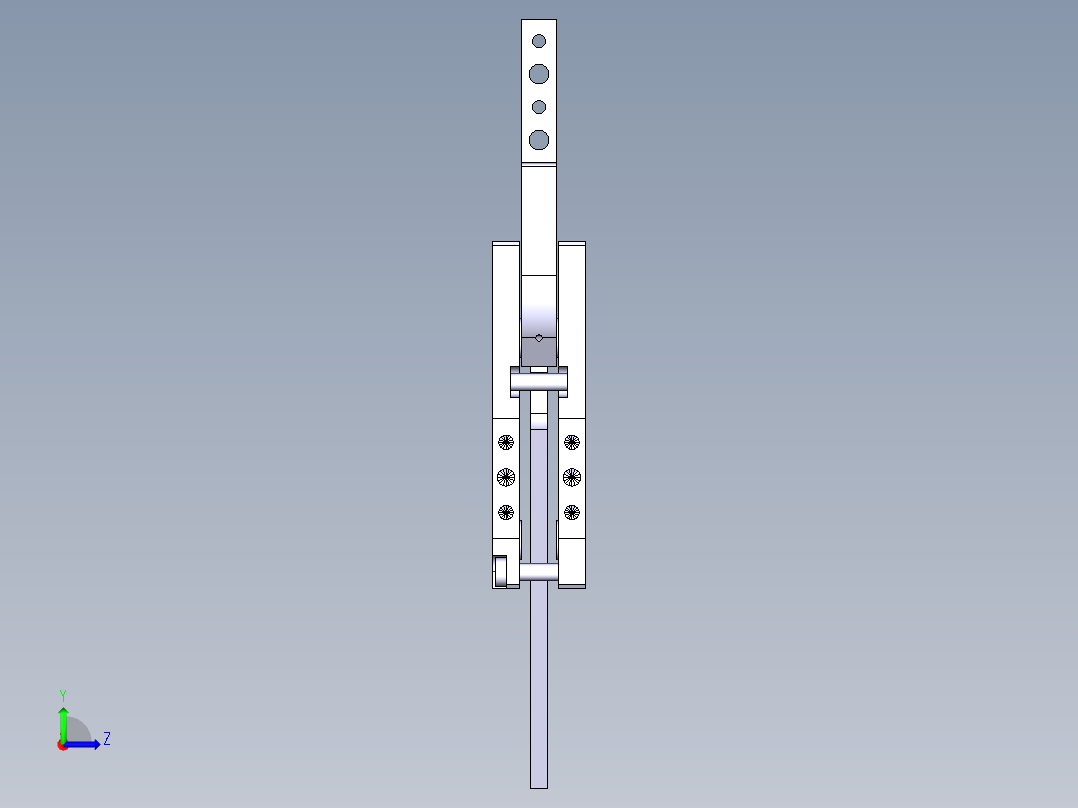 德克斯TUNKERS气缸数模HKC2 50左视图