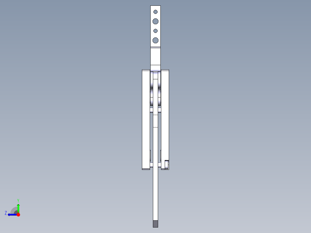 德克斯TUNKERS气缸数模HKC2 50右视图