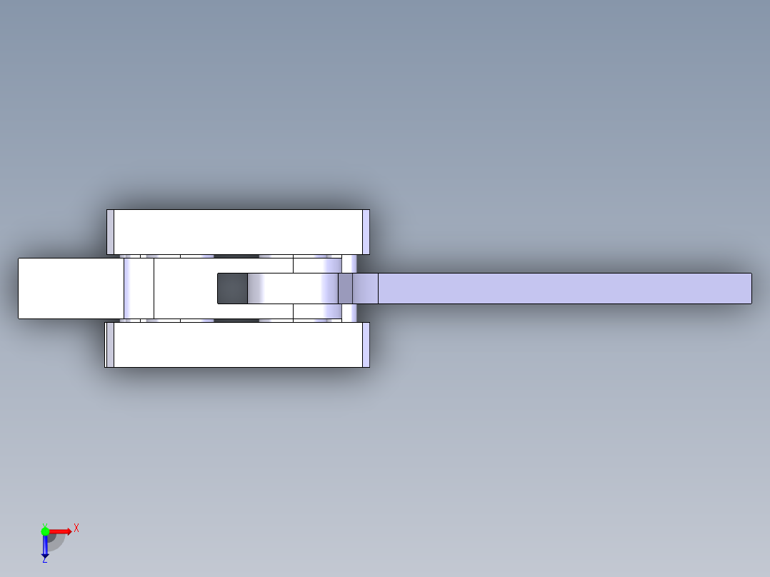 德克斯TUNKERS气缸数模HKC2 50俯视图