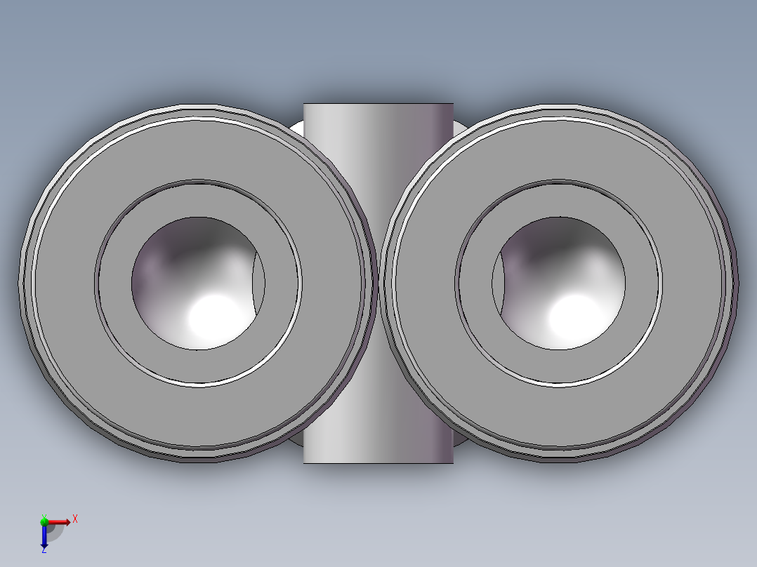 气动接头-Y型三通APY10(10厘)俯视图