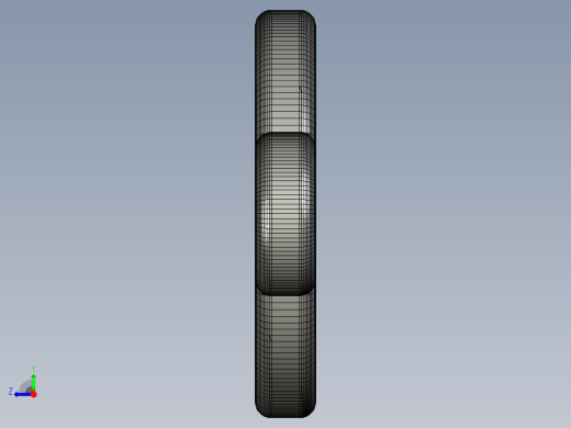 Gyroman旋转飞轮行走机器人玩具3D打印图纸 stl格式右视缩略图