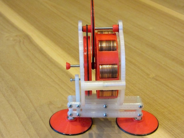 Gyroman旋转飞轮行走机器人玩具3D打印图纸 stl格式