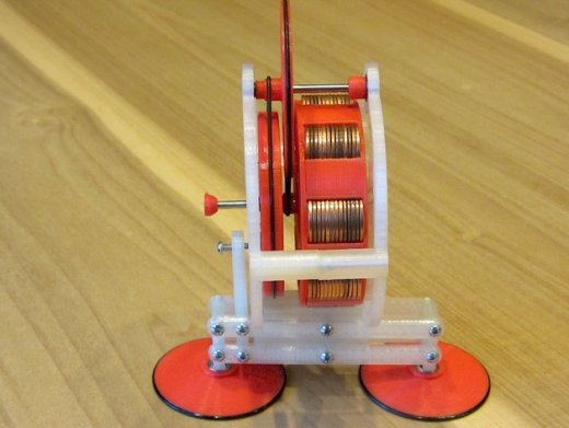 Gyroman旋转飞轮行走机器人玩具3D打印图纸 stl格式缩略图