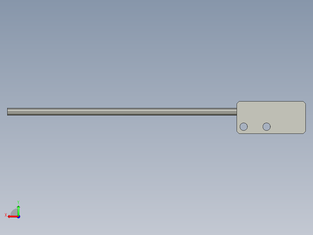基恩士EX-614V_kc图纸模型后视图