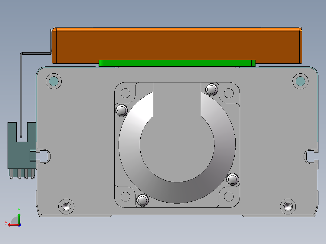 MCH丝杆全封闭MCH14-BC-400W后视图