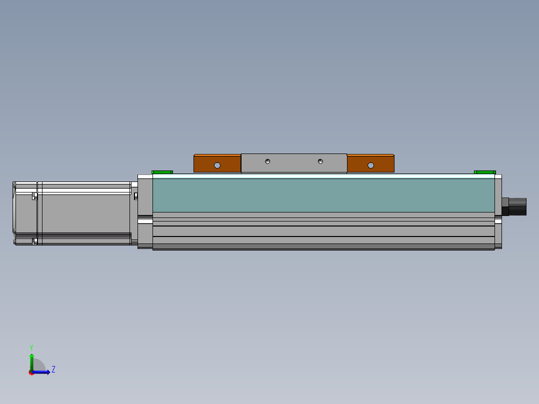 MCH丝杆全封闭MCH14-BC-400W左视图