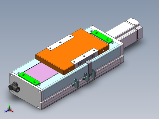MCH丝杆全封闭MCH14-BC-400W正等轴测缩略图