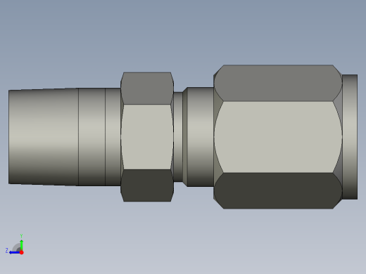 卡套式工业通用硬管接头5-4_fbu-s右视缩略图