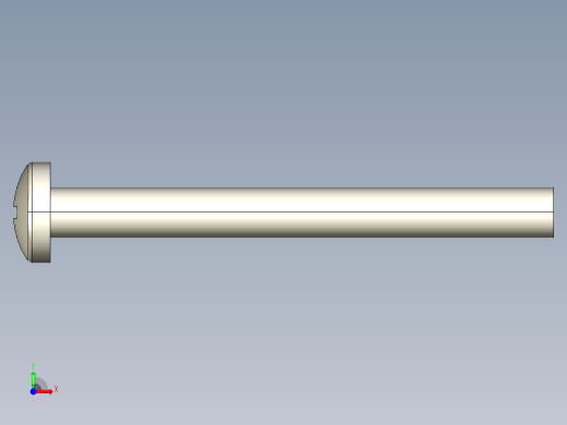螺丝 M3.5 十字盘头-M3.5 x 35 Screw head.STEP前视缩略图