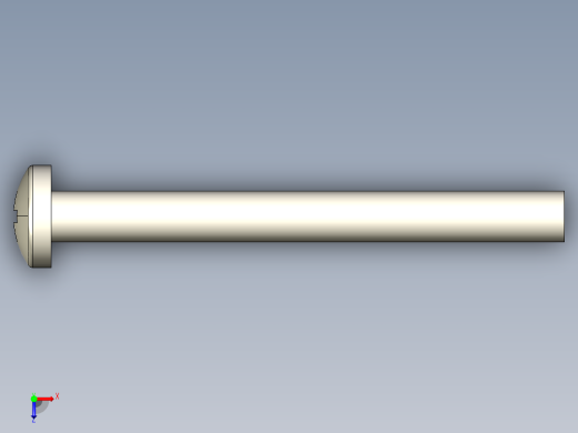 螺丝 M3.5 十字盘头-M3.5 x 35 Screw head.STEP俯视缩略图