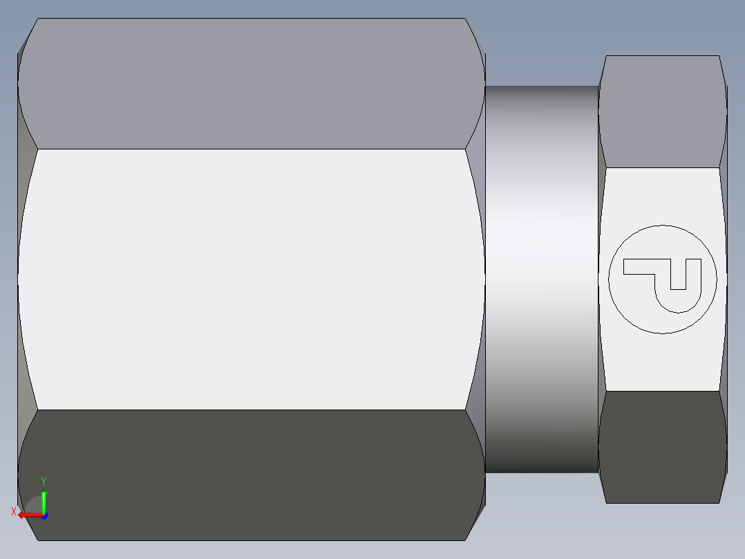 卡套式工业通用硬管接头EO_Blanking_plug_for_tube_ends_ROV06LCF后视图