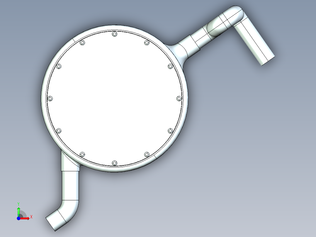 冲击式水轮机5前视图