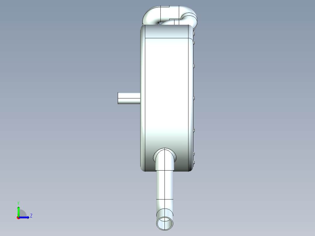 冲击式水轮机5左视图