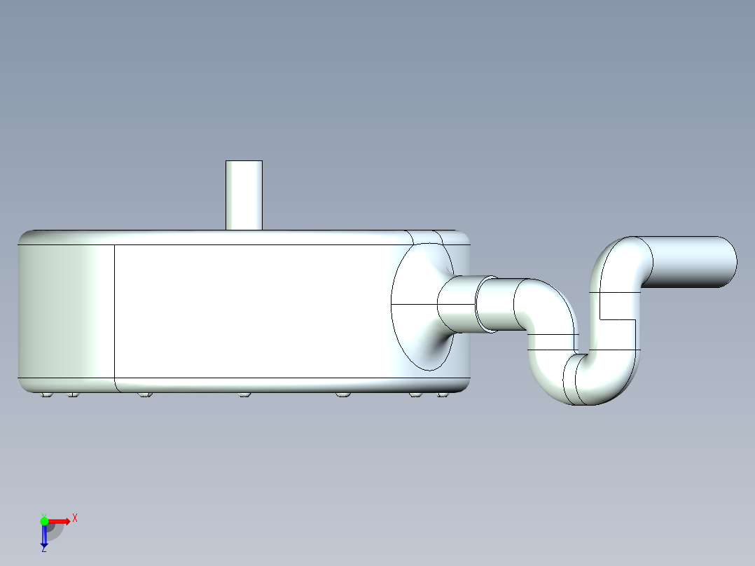 冲击式水轮机5俯视图