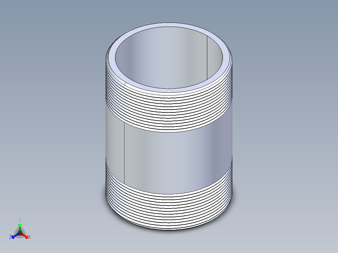 CPVC管件33-Sch80_Nipple_MPTxMPT_9861-426_4in x 6in正等轴测图