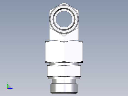 卡套式工业通用硬管接头EO_Assembled_adjustable_standpipe_branch_tee_EVT25SROMD71左视缩略图