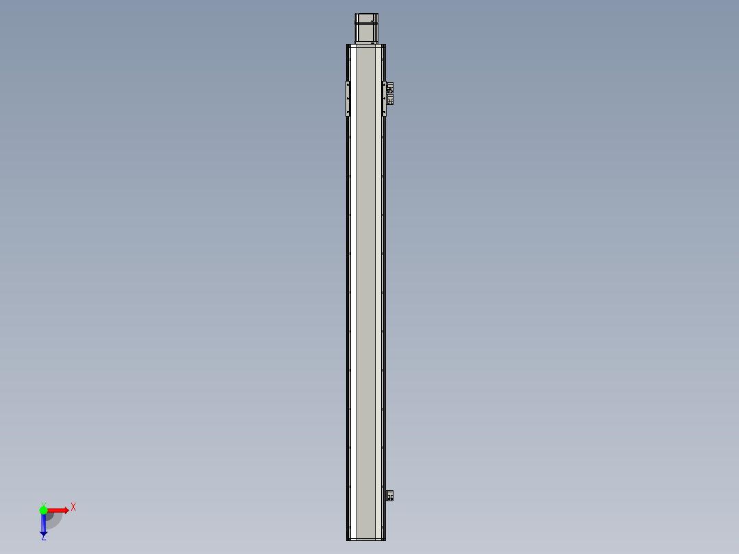 半封闭丝杆滑台MT100BS.L#.1050.BC.P20.C3俯视图