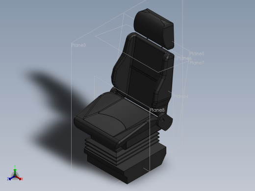 卡车座椅模型设计237078==40