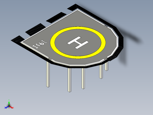 X-Bow X-Stern 修井补给船上的直升机甲板前视缩略图