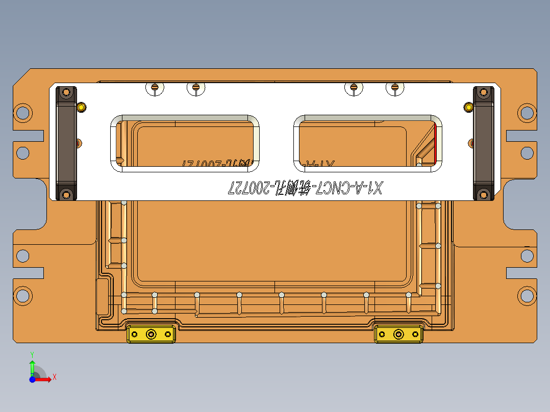 X1-A-笔记本CNC工装夹具三维模型CNC7-200727前视图