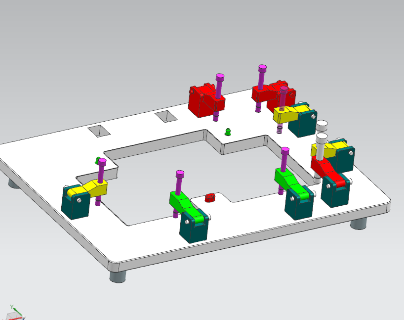 笔记本外壳螺丝柱位置度检具