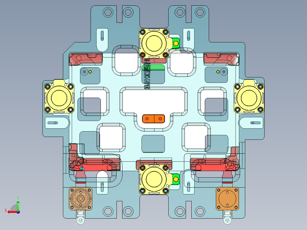 DDP31-D笔记本CNC工装夹具三维模型-CNC7验证治具设变图档-200422后视图
