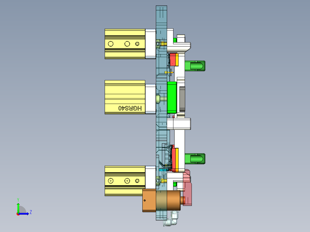 DDP31-D笔记本CNC工装夹具三维模型-CNC7验证治具设变图档-200422左视图