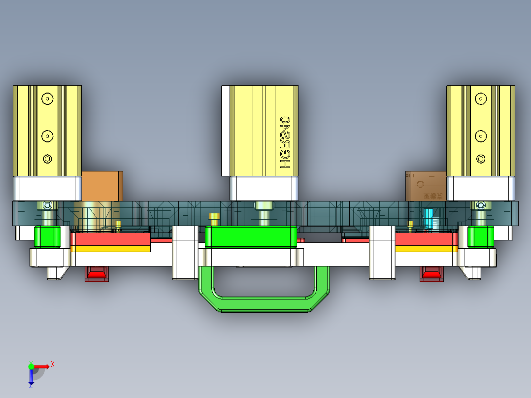 DDP31-D笔记本CNC工装夹具三维模型-CNC7验证治具设变图档-200422俯视图