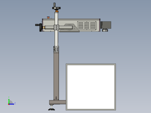 产线快速型激光打标机三维设计左视缩略图