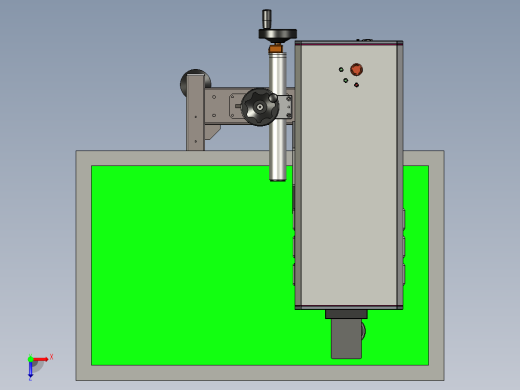 产线快速型激光打标机三维设计俯视缩略图