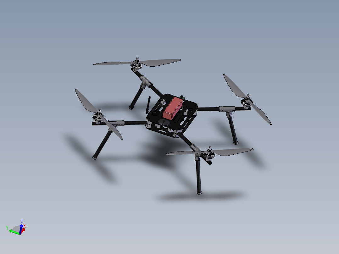 四轴无人机  step