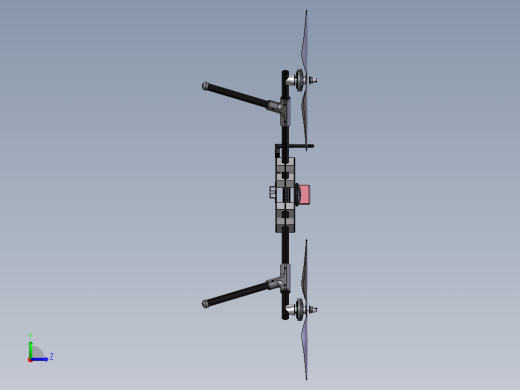 四轴无人机  step左视缩略图