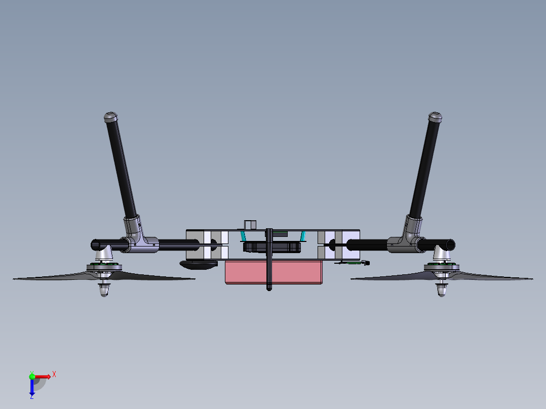 四轴无人机  step俯视图
