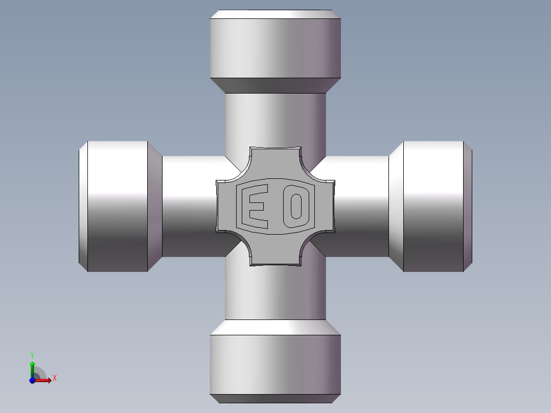 XC+XD 四通接头、XC-14前视图