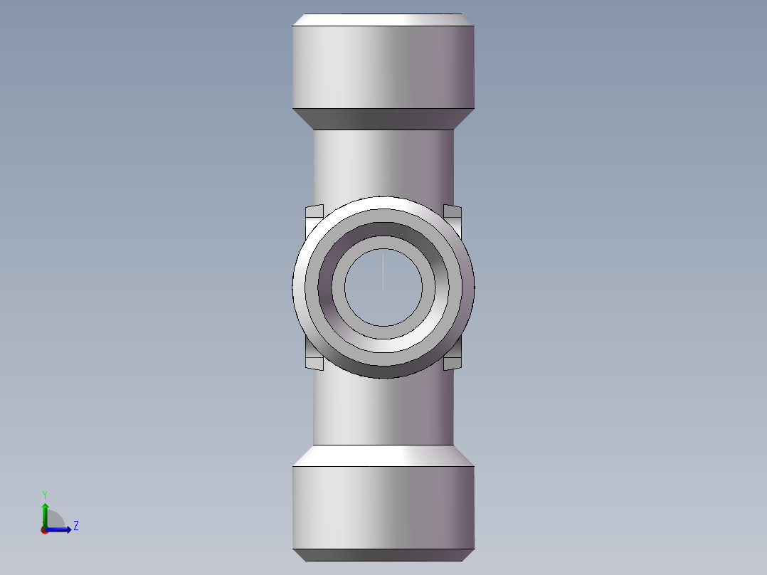 XC+XD 四通接头、XC-14左视图