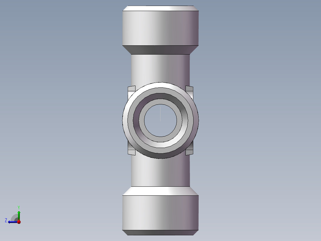 XC+XD 四通接头、XC-14右视图