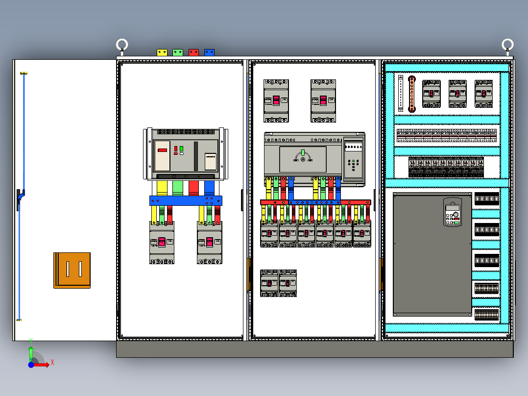 三柜组装变频器控制柜 55245前视图