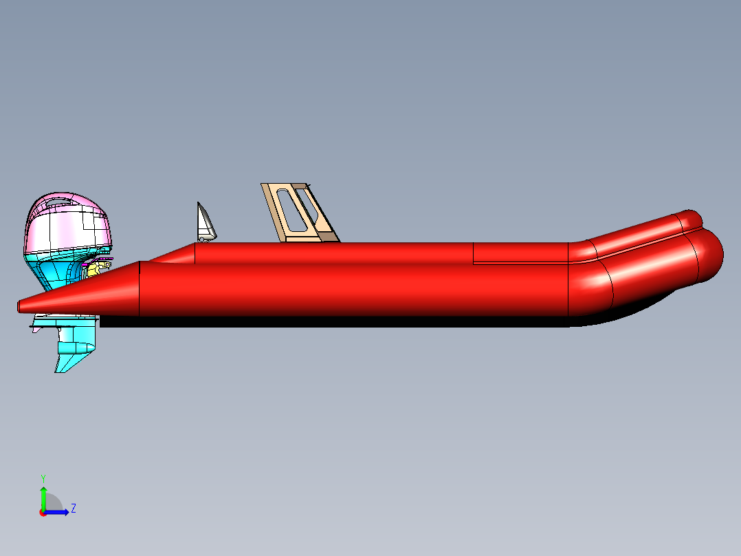 B2004400-RIB 风挡左视图