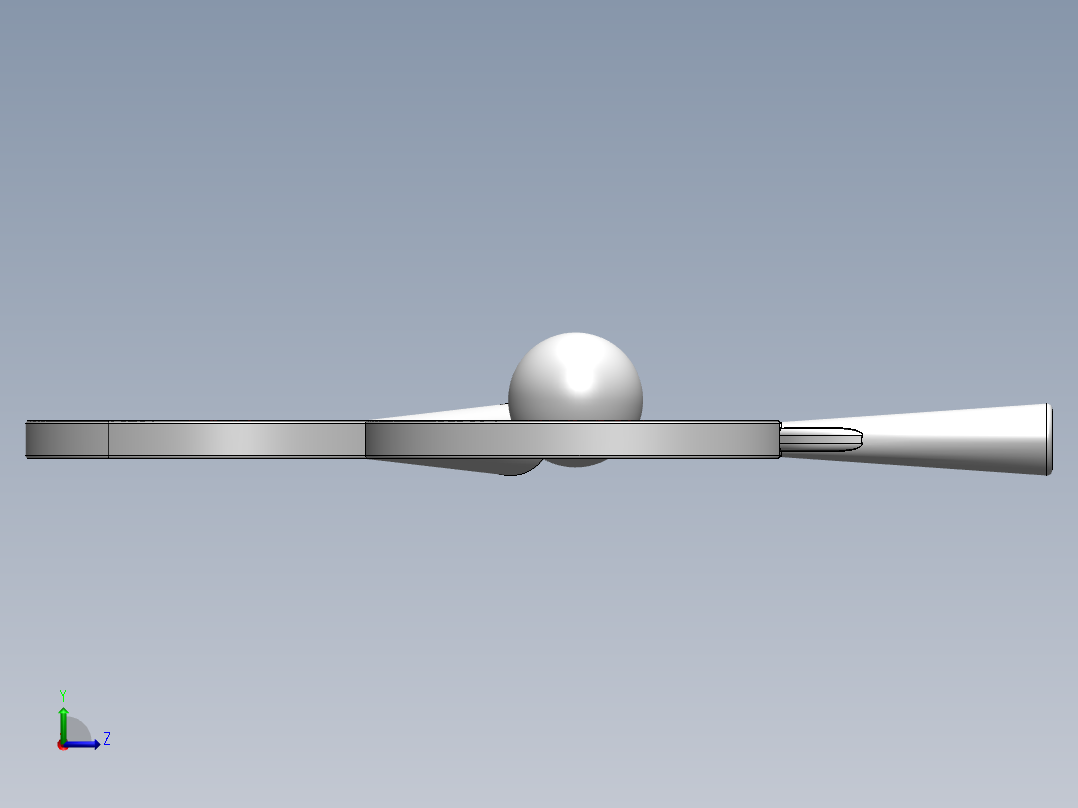 乒乓球、乒乓球拍(2)左视图