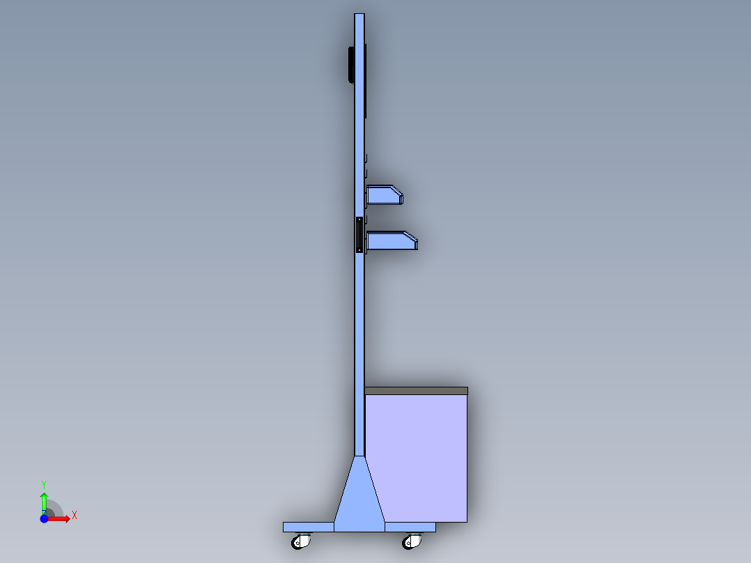 物料整理架前视图