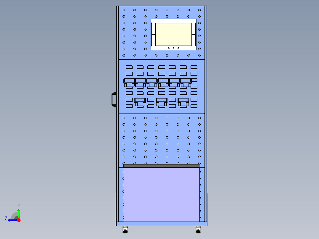 物料整理架右视图