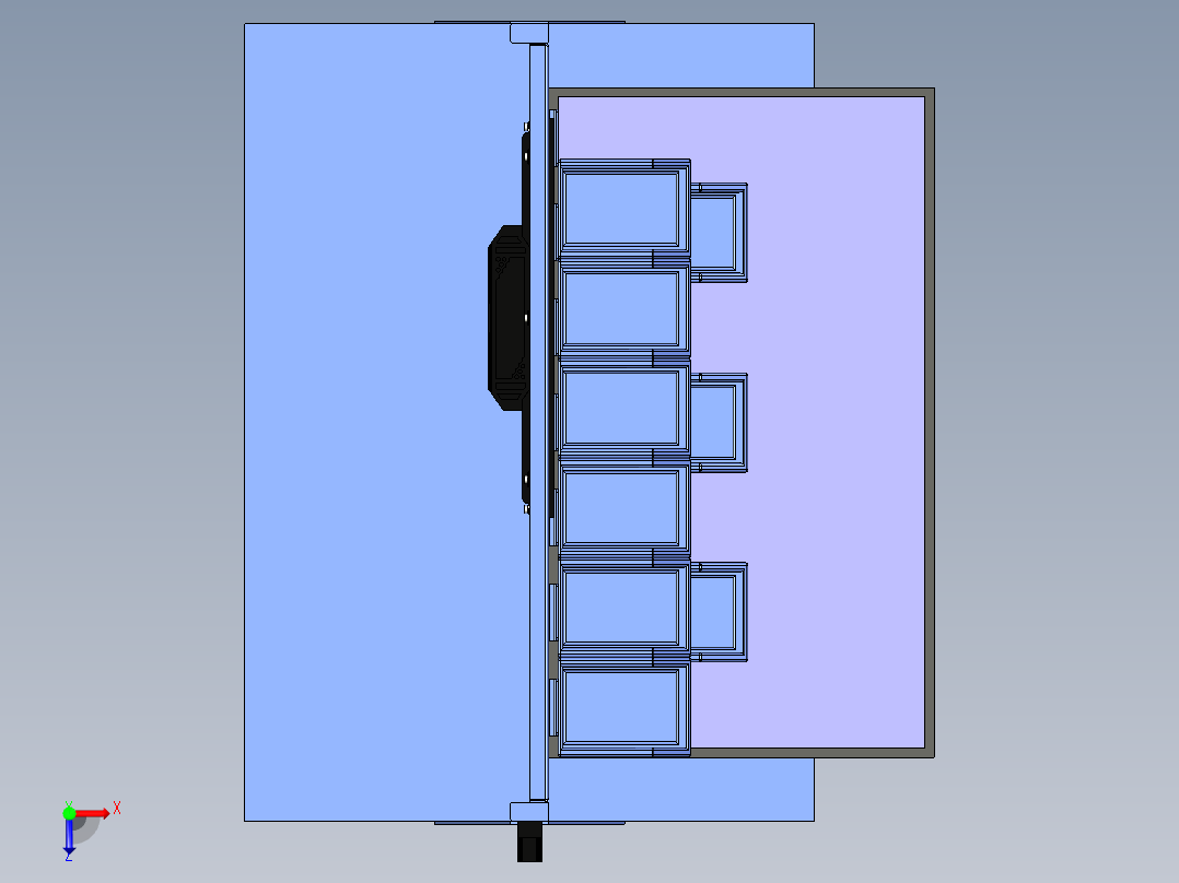 物料整理架俯视图