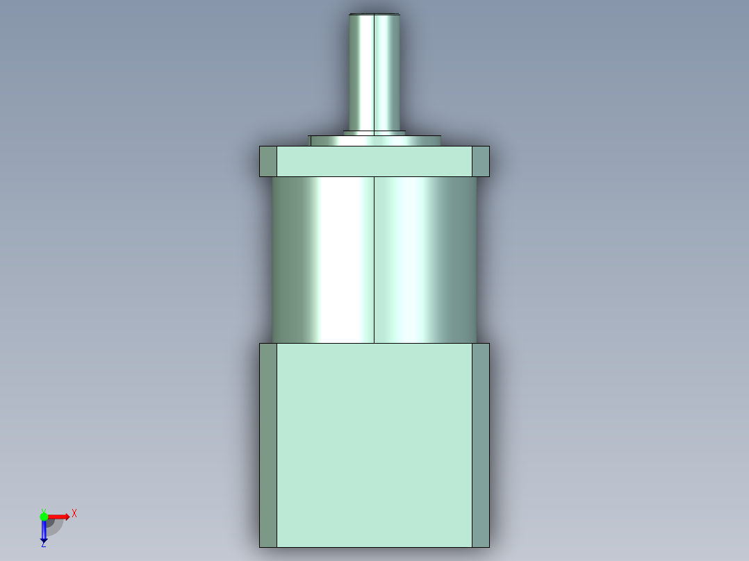 PF-OP2电机联接型_PF40L1-P0-S1-OP2-45-3-11.2-50-3.5-10-26-25-2-40俯视图