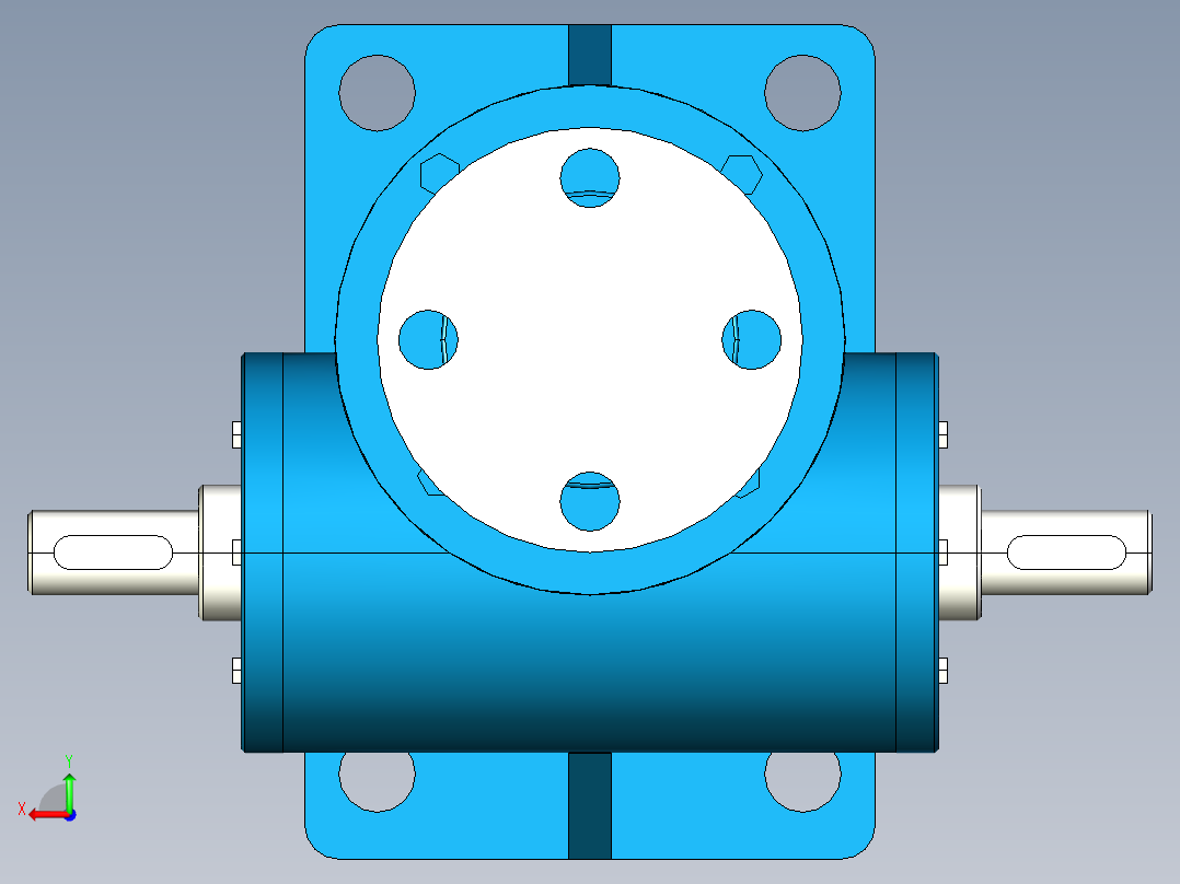SWL0.5蜗轮螺杆升降机--1158927--38后视图