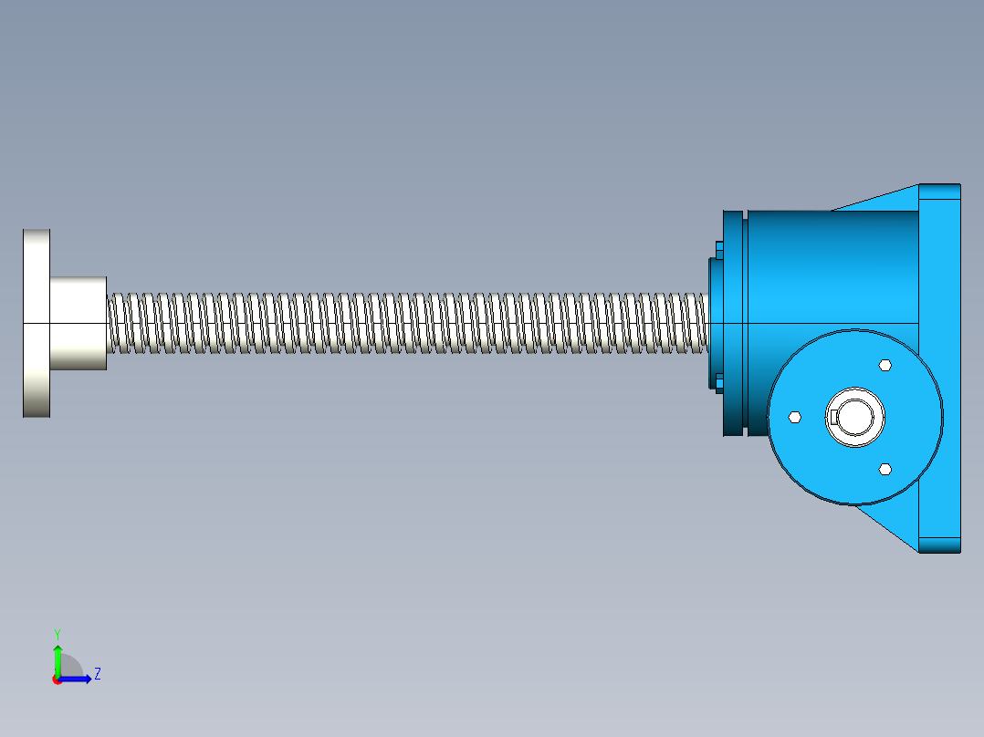 SWL0.5蜗轮螺杆升降机--1158927--38左视图